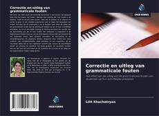 Couverture de Correctie en uitleg van grammaticale fouten