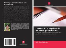 Capa do livro de Correcção e explicação de erros gramaticais 