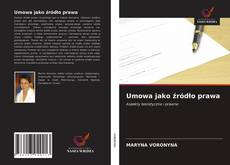 Buchcover von Umowa jako źródło prawa