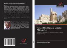 Capa do livro de Faraon libijski złapał Izrael w 925 r. p.n.e. 