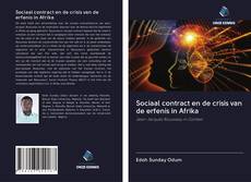 Copertina di Sociaal contract en de crisis van de erfenis in Afrika