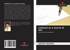 Portada del libro de Contract as a source of law