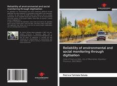 Capa do livro de Reliability of environmental and social monitoring through digitisation 