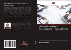 Capa do livro de Sécurité nationale et internationale : réalités et défis 