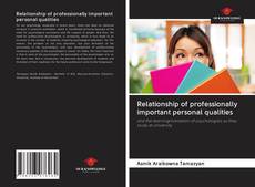 Buchcover von Relationship of professionally important personal qualities