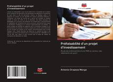 Capa do livro de Préfaisabilité d'un projet d'investissement 
