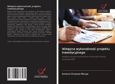 Portada del libro de Wstępna wykonalność projektu inwestycyjnego