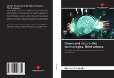 Capa do livro de Green and nature-like technologies. Third volume 