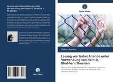 Buchcover von Lesung von Isabel Allende unter Verwendung von Homi K. Bhabha 's Theorien