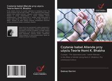 Couverture de Czytanie Isabel Allende przy użyciu Teorie Homi K. Bhabha