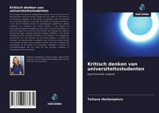 Couverture de Kritisch denken van universiteitsstudenten