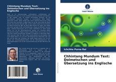 Bookcover of Chhintang Mundum Text: Dolmetschen und Übersetzung ins Englische