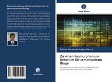 Bookcover of Zu einem Isomorphismus-Kriterium für semimaximale Ringe