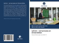Copertina di Lehren - Lernprozess an Universitäten