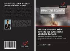 Private Equity w MŚP: dowody we Włoszech i Wielkiej Brytanii kitap kapağı