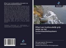 Copertina di Effect van huishoudelijk grijs water op het bodemkwaliteitssysteem