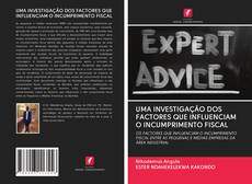 Buchcover von UMA INVESTIGAÇÃO DOS FACTORES QUE INFLUENCIAM O INCUMPRIMENTO FISCAL