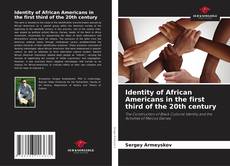 Bookcover of Identity of African Americans in the first third of the 20th century