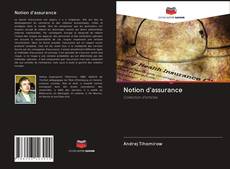 Buchcover von Notion d'assurance