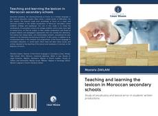 Buchcover von Teaching and learning the lexicon in Moroccan secondary schools