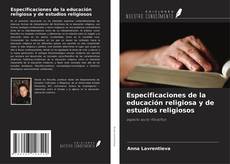 Buchcover von Especificaciones de la educación religiosa y de estudios religiosos