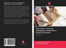 Buchcover von Educação, currículo, pedagogia e didáctica e prática educativa