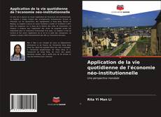Buchcover von Application de la vie quotidienne de l'économie néo-institutionnelle