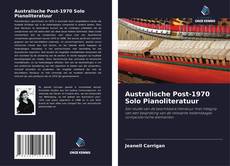 Capa do livro de Australische Post-1970 Solo Pianoliteratuur 