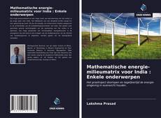 Mathematische energie-milieumatrix voor India : Enkele onderwerpen kitap kapağı
