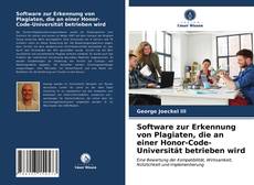 Software zur Erkennung von Plagiaten, die an einer Honor-Code-Universität betrieben wird kitap kapağı