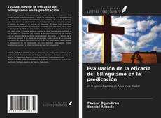 Capa do livro de Evaluación de la eficacia del bilingüismo en la predicación 