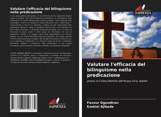 Buchcover von Valutare l'efficacia del bilinguismo nella predicazione