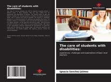The care of students with disabilities:的封面