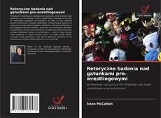 Portada del libro de Retoryczne badania nad gatunkami pro-wrestlingowymi