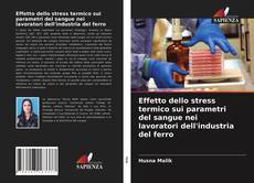 Capa do livro de Effetto dello stress termico sui parametri del sangue nei lavoratori dell'industria del ferro 