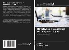 Directivas en la escritura de posgrado L1 y L2 kitap kapağı