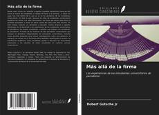 Bookcover of Más allá de la firma
