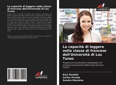 Capa do livro de La capacità di leggere nella classe di francese dell'Università di Las Tunas 