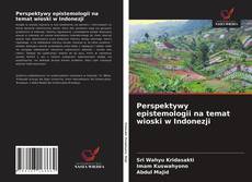 Buchcover von Perspektywy epistemologii na temat wioski w Indonezji