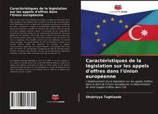 Buchcover von Caractéristiques de la législation sur les appels d'offres dans l'Union européenne