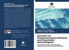 Bookcover of Korrelat von Einkommensdiversifikation und finanzieller Nachhaltigkeit
