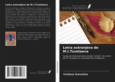 Capa do livro de Letra extranjera de M.I.Tsvetaeva 