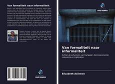 Bookcover of Van formaliteit naar informaliteit