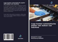 Buchcover von Lage kosten automatische papier zak maken van machine