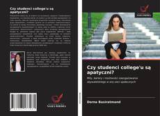 Capa do livro de Czy studenci college'u są apatyczni? 