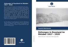 Bookcover of Zeitungen in Russland im Oktober 1917 - 1920