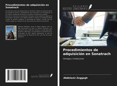 Buchcover von Procedimientos de adquisición en Sonatrach
