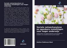 Bookcover of Sociale netwerkanalyse en openbare instellingen voor hoger onderwijs