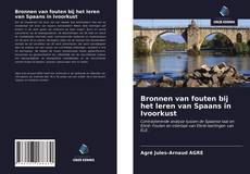 Copertina di Bronnen van fouten bij het leren van Spaans in Ivoorkust