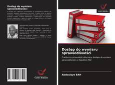 Dostęp do wymiaru sprawiedliwości kitap kapağı